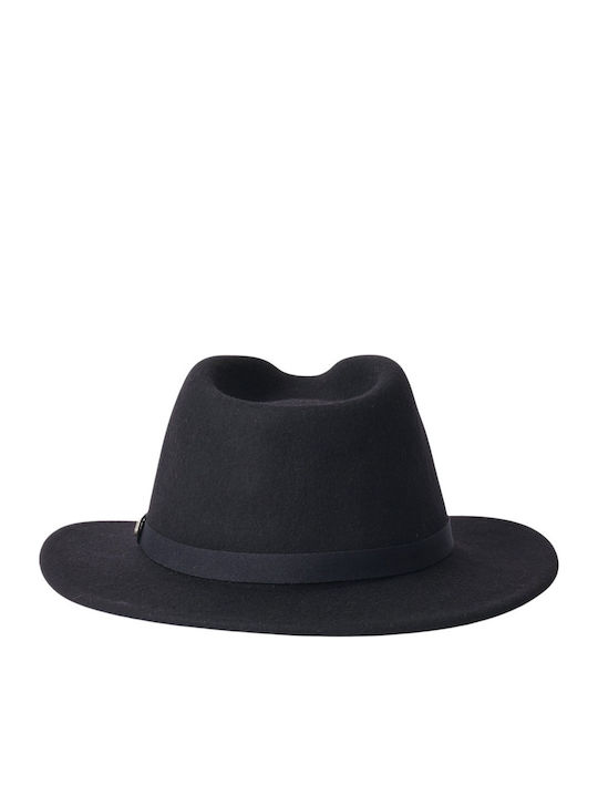 Brixton Messer Pălărie Fedora Neagră