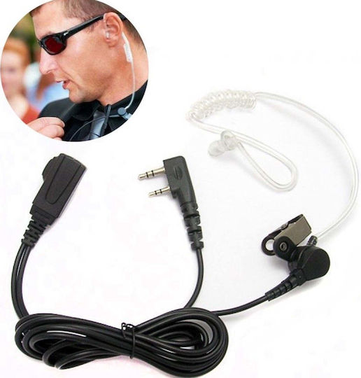 Baofeng HF-Spiral t021312 Earpiece Wireless Transceiver Compatible with Wouxun/TYT/Anytone/Puxing/Retevis/Kenwood/Baofeng/BF-888s/UV-82/Luiton/LT-316
