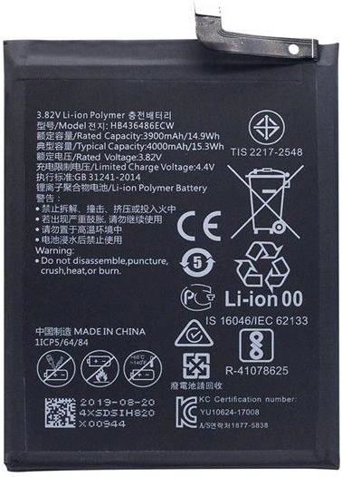 Huawei HB436486ECW Μπαταρία Αντικατάστασης 3900mAh για Huawei Mate 10