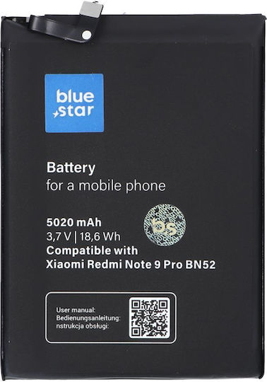 Blue Star Συμβατή Μπαταρία Αντικατάστασης 5020mAh για Redmi Note 9 Pro