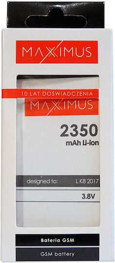 Maxximus Kompatibler Ersatzakku 2350mAh für LG K8 2017