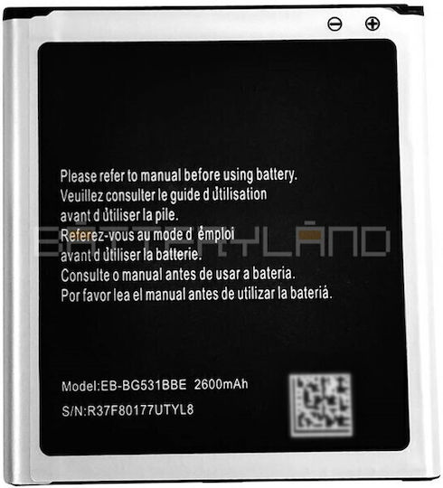 Samsung EB-BG531BBE Bulk Μπαταρία Αντικατάστασης 2600mAh για Galaxy J5