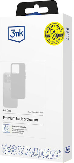 3MK Matt Back Cover Σιλικόνης Μαύρο (Poco F5 / Redmi Note 12 Turbo)