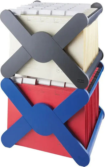 Suport Din Plastic Pentru 35 Fișiere Suspendate Han X-Cross Negru