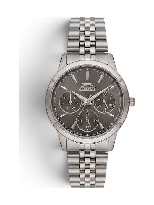 Slazenger Multifunction Men's Watch Battery with Grey Stainless Steel Bracelet Slazenger Multifunction Men's Watch Battery with Grey Stainless Steel Bracelet