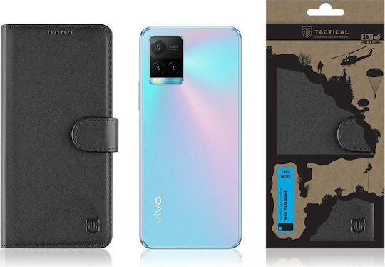 Tactical Field Notes Buchen Sie Synthetisches Leder Schwarz (Vivo Y33s)