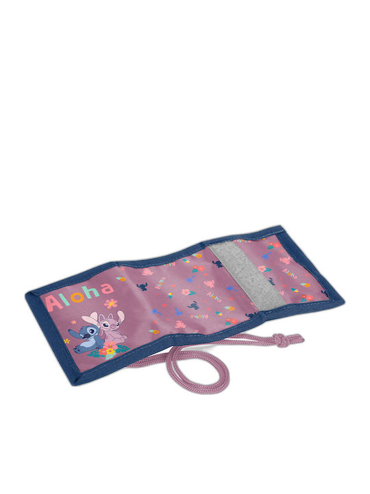Paso Kids Wallet for Coins with Velcro Purple