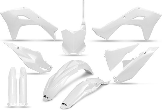 Ufo Restyled Plastic Kit Kakit231f-047 Kawasaki Kx 450 24 Kawasaki Kx 450 X 24 White