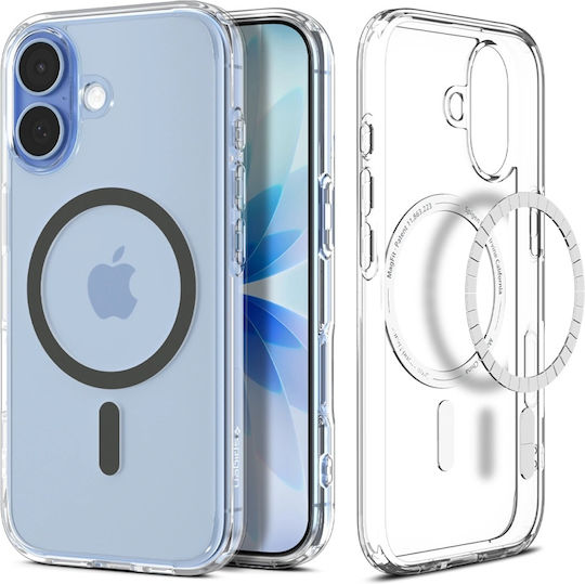Spigen Ultra Hybrid MagSafe Задна корица Пластмаса / Силикон Clear Graphite (iPhone 17)