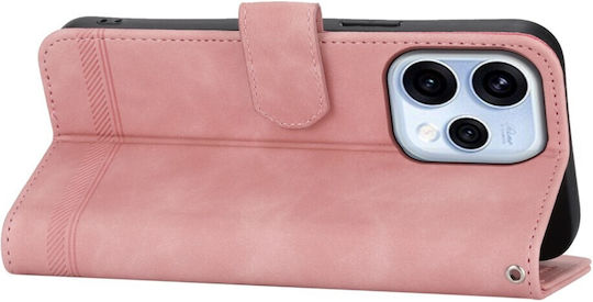 Dierfeng Θήκη Πορτοφόλι Pink Oppo Reno15 5g