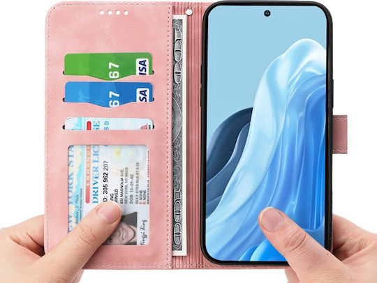 Dierfeng Θήκη Πορτοφόλι Pink Oppo Reno15 5g