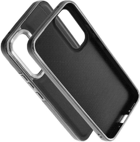 Milano Nets Back Cover Synthetic Leather / Silicone Black (Galaxy A54Oppo A54)