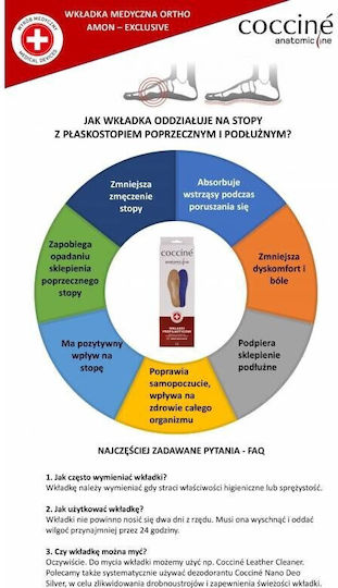 Coccine Ανατομικοί Πάτοι Παπουτσιών Εργασίας 100041/45-46 2τμχ