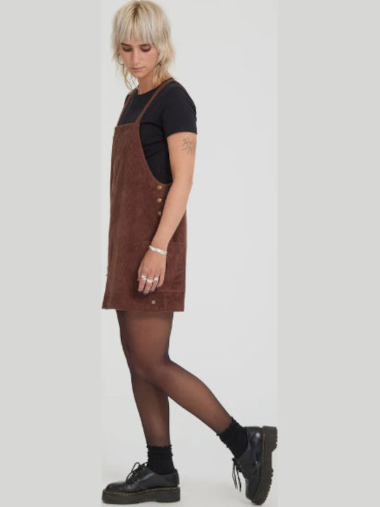 Mini Κομπινεζόν Φόρεμα Tobacco Brown