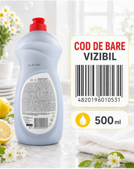 Free Flüssiges Spülmittel Zitronenduft Effiziente Formel 500 ml