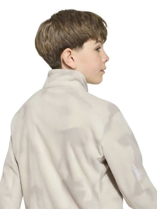 Αθλητική Παιδική Ζακέτα Fleece Μπεζ