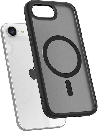 Husă Spigen Crystal Hybrid Magsafe Compatibilă cu iPhone 16e Negru Înghețat