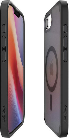 Husă Spigen Crystal Hybrid Magsafe Compatibilă cu iPhone 16e Negru Înghețat