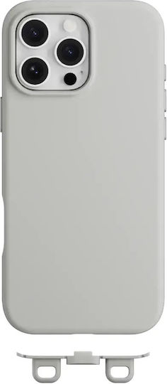 Mageasy Vibrant M Back Cover Σιλικόνης με Λουράκι Πράσινο (iPhone 16 Pro Max)