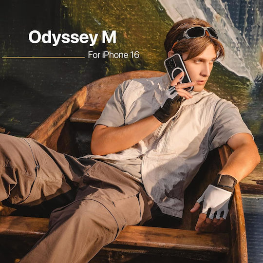 Mageasy Odyssey M Back Cover Silicone Silver (iPhone 16 Pro Max)