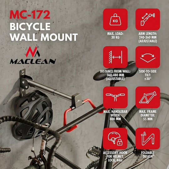 Maclean Energy Montaj Pe Perete Pentru Biciclete