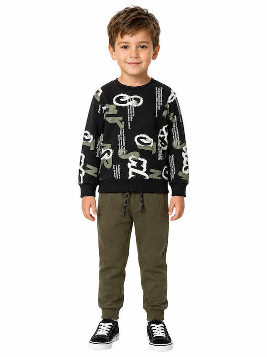 Kids Tracksuits Black 2 Pieces