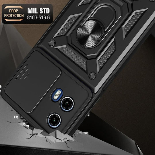 Magnetic Back Cover Negru (Motorola Moto G57 Power, Motorola Moto G67 Power)