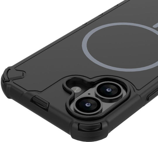 Defender 2in1 Магнитен Калъф За iPhone 16 6 1 Черен