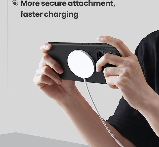 Nillkin Super Frosted Pro Magnetic Umschlag Rückseite Kunststoff / Silikon Schwarz (Xiaomi 14T Pro)