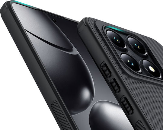 Nillkin Super Frosted Pro Magnetic Umschlag Rückseite Kunststoff / Silikon Schwarz (Xiaomi 14T Pro)