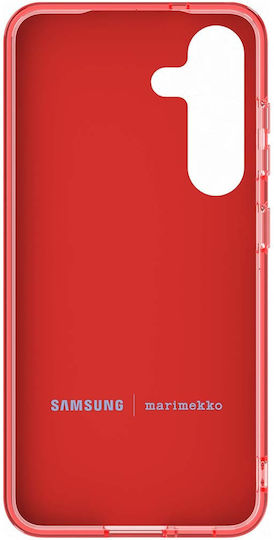 Samsung Unikko Marimekko Задна корица Силикон Червен (Galaxy S25)