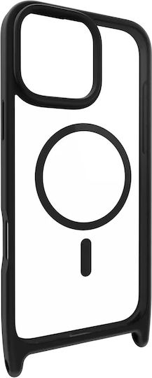 Mageasy Roar M With Lanyard Back Cover Silicon cu Curea Transparent (iPhone 16 Pro Max)