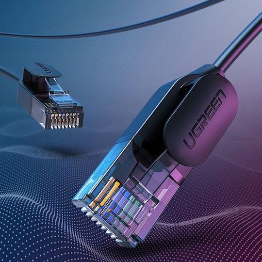 Ugreen U/UTP Cat.6a (Gigabit) Καλώδιο Δικτύου Ethernet 10m Μαύρο