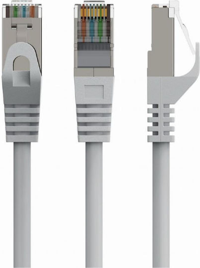 Cablexpert F/FTP Cat.6 (Gigabit) Καλώδιο Δικτύου Ethernet 0.25m Γκρι