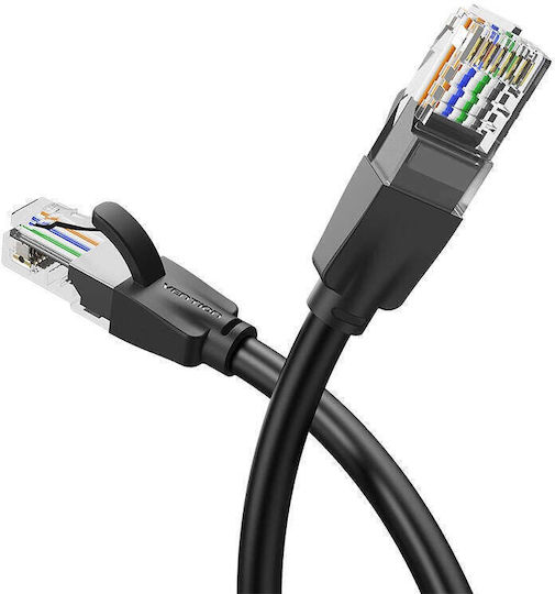 Vention U/UTP Кат.6 (Gigabit) Мрежов Кабел Ethernet 25m Черен