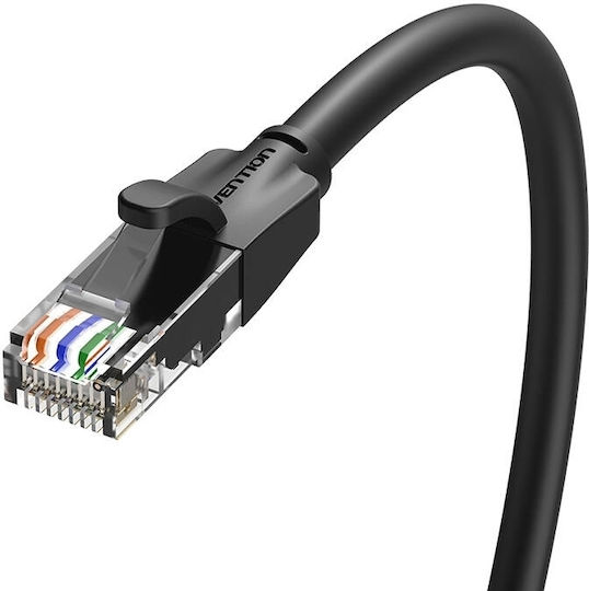 Vention U/UTP Cat.6 (Gigabit) Καλώδιο Δικτύου Ethernet 15m Μαύρο