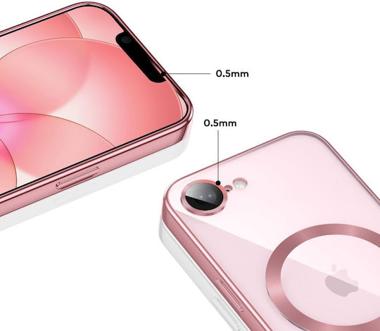 Tech-Protect Magflex Silicone Back Cover Rose Gold iPhone 17e / 16e
