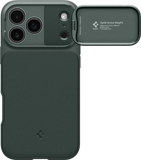 Spigen Optik Armor Задна Корица Силикон / Пластмаса 2mm Зелен (iPhone 18 Pro / 17 Pro)
