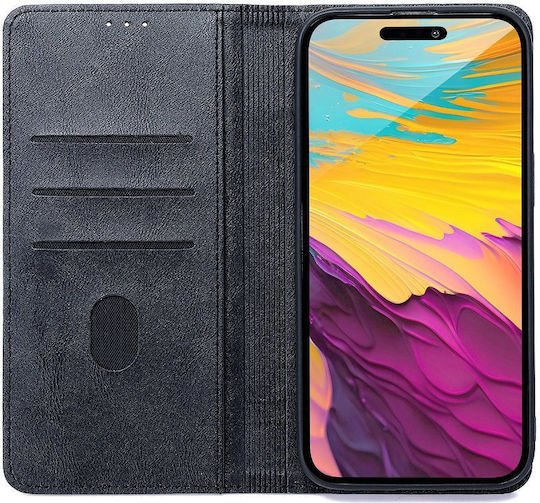 Smart Book Silicone / Synthetic Leather Black (Redmi Note 15 Pro 5G)