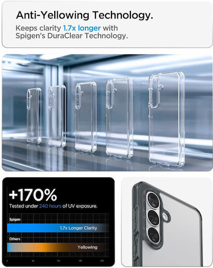 Spigen Ultra Hybrid Rückseite Silikon Kunststoff 2mm Semi-Transparent Galaxy S26