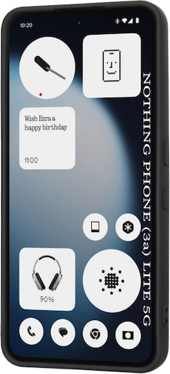 Back Cover Silicon Negru (Nothing Phone (3a) Lite)