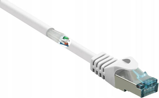 LogiLink S/FTP Cat.6a (Gigabit) Καλώδιο Δικτύου Ethernet 1m Γκρι