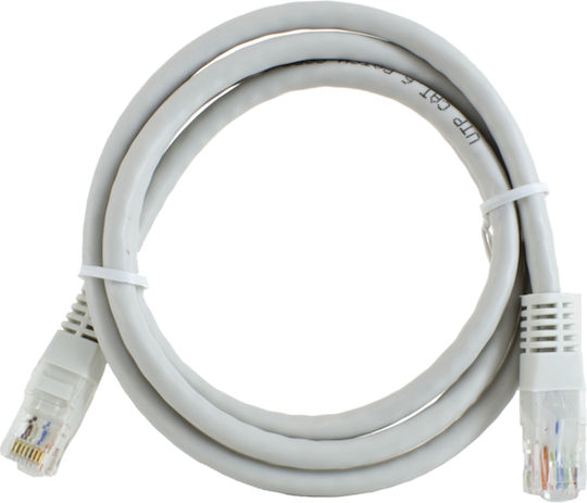 Eurolamp U/UTP Cat.5e (Gigabit) Мрежов Кабел Ethernet 5м Сив