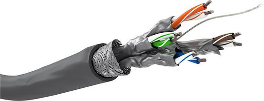 Goobay S/FTP Кат.6 (Gigabit) Мрежов Кабел Ethernet Без Конектори 305м Сив