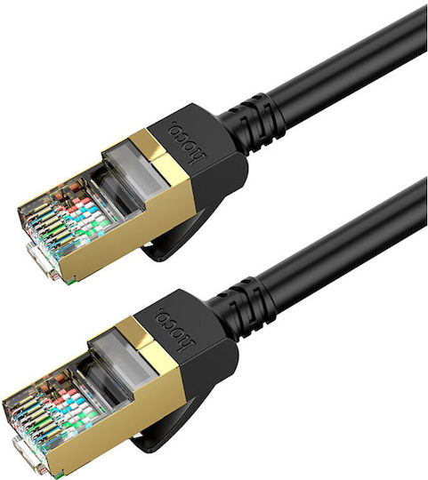Hoco U/UTP Cat.6 (Gigabit) Καλώδιο Δικτύου Ethernet 5m Μαύρο