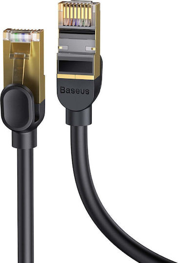 Baseus U/UTP Cat.7 (10Gbps) Καλώδιο Δικτύου Ethernet 15m Μαύρο