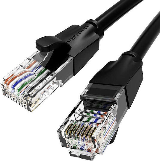 Vention U/UTP Кат.6 (Gigabit) Мрежови Кабел Ethernet 8m Черен