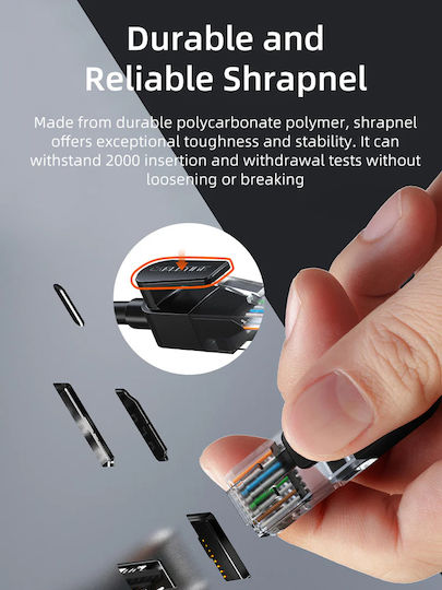 Cabletime U/UTP Cat.6 Ethernet Network Cable 10m Black