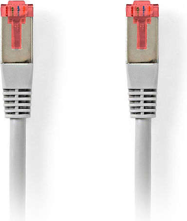 Nedis S/FTP Cat.6 (Gigabit) Καλώδιο Δικτύου Ethernet 5m Γκρι