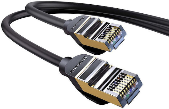Baseus U/UTP Cat.7 (10Gbps) Καλώδιο Δικτύου Ethernet 5m Μαύρο